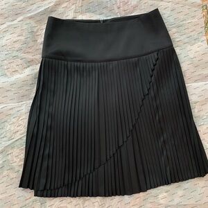 Arden B Black A-Line Pleated Skirt